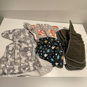 Alvababy Brand Cloth Reusable Diaper Bundle of 4 diapers